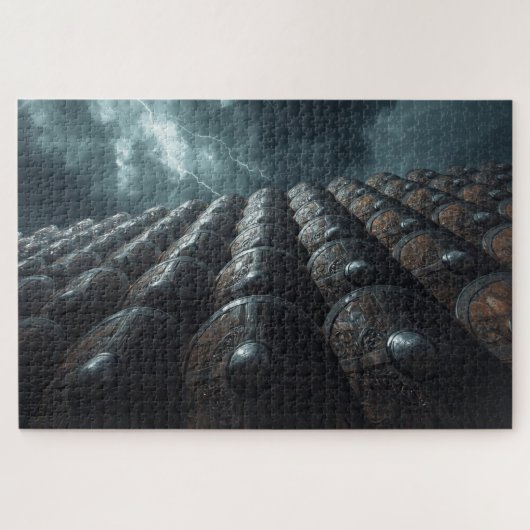 Viking Shield Wall Jigsaw Puzzle ジグソーパズル (横)