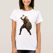 Viking Shieldmaiden Hero T-Shirt Tシャツ (正面)