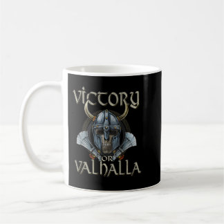 Viking Skull Victory Or Valhalla コーヒーマグカップ