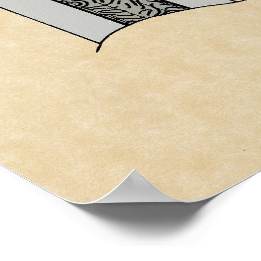 Viking Sword Pattern Welding ポスター (角)