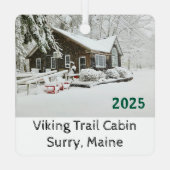 Viking Trail Christmas Ornament メタルオーナメント (裏面)