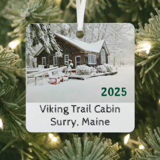 Viking Trail Christmas Ornament メタルオーナメント