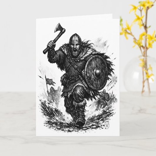 Viking Warrior Charge – Ink Battle カード (黄色い花)