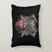 Viking Warrior Skull アクセントクッション (正面(垂直))