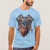 Viking Warrior Skull Tシャツ (正面)