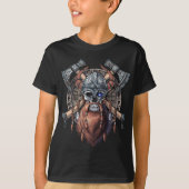 Viking Warrior Skull Tシャツ (正面)