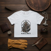 Viking Warrior Valhalla Awaits Valknut Graphic Tシャツ
