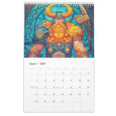 Viking Warriors – Legends of Strength and Steel カレンダー (3月 2027)