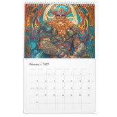 Viking Warriors – Legends of Strength and Steel カレンダー (2月 2027)