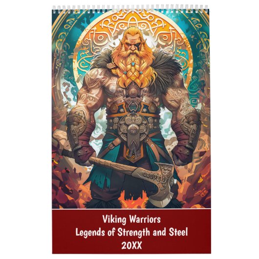 Viking Warriors – Legends of Strength and Steel カレンダー (カバー)