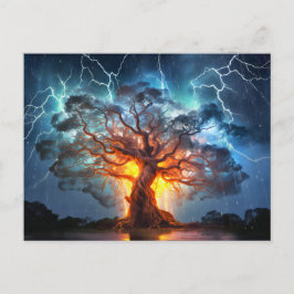 Viking Wold tree Yggdrasil at Ragnarök ポストカード