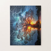 Viking World tree Yggdrasil at Ragnarok ジグソーパズル (縦)