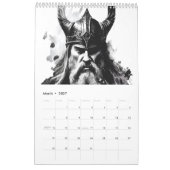 Vikings & Mythical Beasts 2026 Calendar カレンダー (3月 2027)