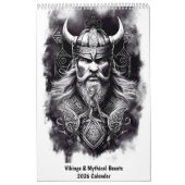 Vikings & Mythical Beasts 2026 Calendar カレンダー (カバー)