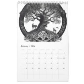 Vikings & Mythical Beasts 2026 Calendar カレンダー (2月 2026)