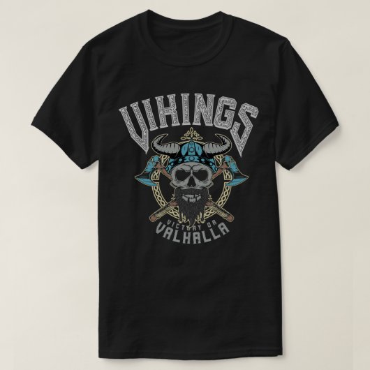Vikings Victory Or Valhalla Tシャツ (デザイン正面)