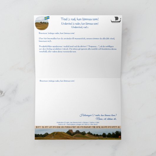 Vikta kort — Kungshögarna カード (内部)