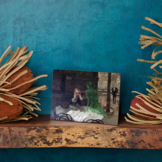 Viktor Oliva The Absinthe Drinkerポスター フォトプラーク (側面)