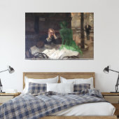 Viktor Oliva - The Absinthe Drinker (1901) キャンバスプリント (インサイチュ (寝室))