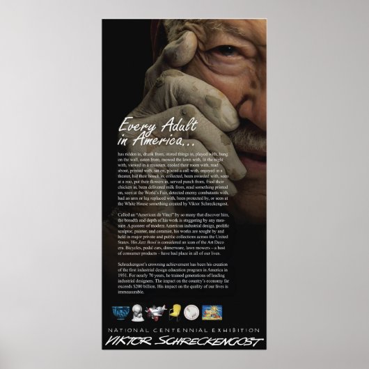 Viktor Schreckengost一般概要 ポスター (正面)