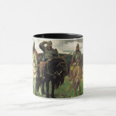 Viktor Vasnetsovのプリントによって3 Bogatyrs (1898年) マグカップ (中央)
