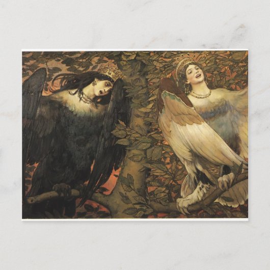 Viktor Vasnetsov – 喜びと悲しみの鳥 ポストカード (正面)