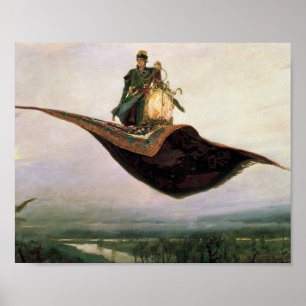 Viktor Vasnetsov (1880年)著魔法のじゅうたん ポスター