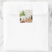 Vilaval Ragini：トイレで女性 スクエアシール (バッグ)