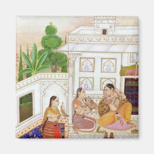 Vilaval Ragini:トイレで女性 マグネット (正面)