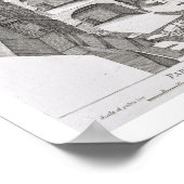 Villa Caprarola, Bagnaia (carrivi)の断面 ポスター (角)