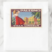 Villa Lincoln (Palermo - Italy) 長方形シール (バッグ)