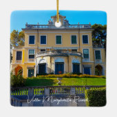 Villa Margherita Ricordi Grianti Lake Como Italy セラミックオーナメント (裏面)
