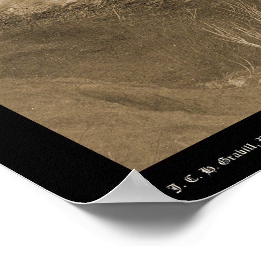 Villa of Brule Indian Lakota Tipi Camp SD 1891 ポスター (角)