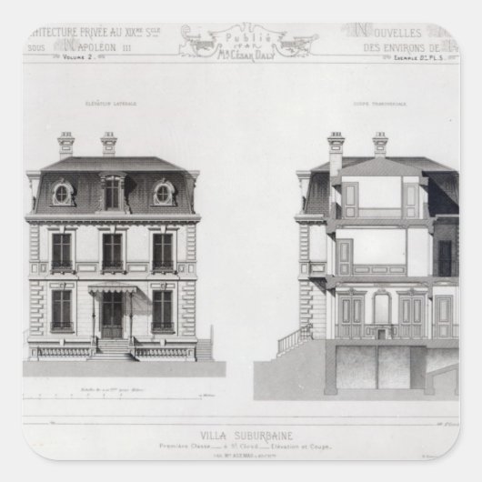 Villa Suburbaine, Premier Chasse at St. Cloud スクエアシール (正面)