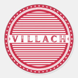 Villach City Pride Emblem – Austria Identity ラウンドシール