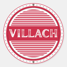 Villach City Pride Emblem – Austrian Identity ラウンドシール