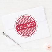 Villach City Pride Emblem – Austrian Identity ラウンドシール (封筒)