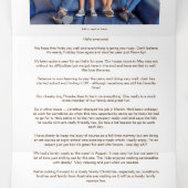 Village 5 Photo Year Reviewクリスマスニュースレター 三つ折りクリスマスカード (内部中)