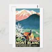 Village at Mont Blanc，フランス ポストカード (正面/裏面)