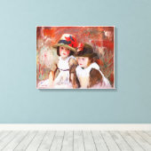 Village Children (1890) by John Singer Sargent. キャンバスプリント (インサイチュ (ウッドフロア))
