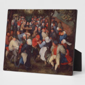 Village Dance (油オンパネル) フォトプラーク (側面)