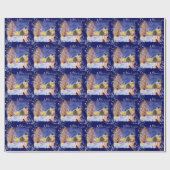 Village en hiver ラッピングペーパー (フラット)