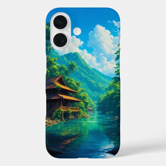 Village in Nature’s Embrace Case-Mate iPhoneケース (裏面)