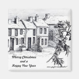 Village in Snow マグネット