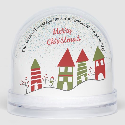 village in the snow at Christmas Message (正面)