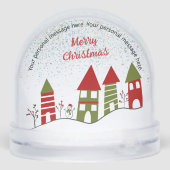 village in the snow at Christmas Message (裏面)