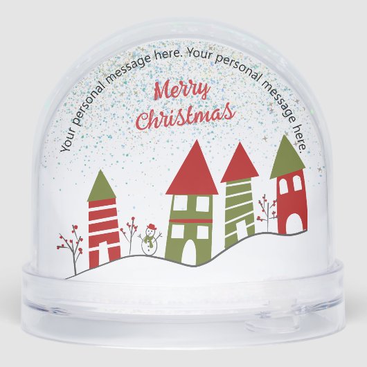 village in the snow at Christmas Message (裏面)