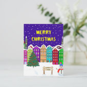 Village Jigsaw Puzzle ポストカード (スタンド正面)