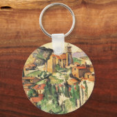 Village of Gardanne by Paulセザンヌヴィンテージアート キーホルダー (正面)