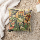 Village of Gardanne by Paulセザンヌヴィンテージアート クッション (ブランケット)